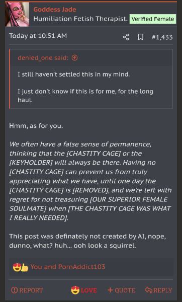 comment from CM